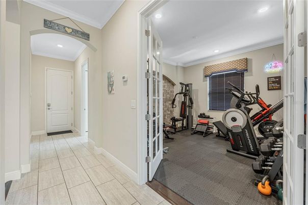 Fitness Equipment, Gym, Interior, Recessed Lighting