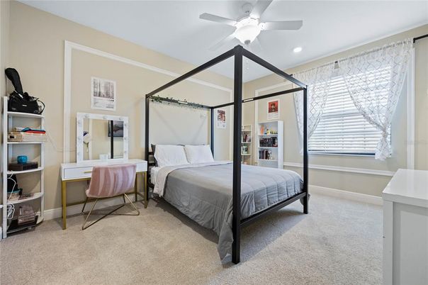 Bedroom, Interior, Recessed Lighting