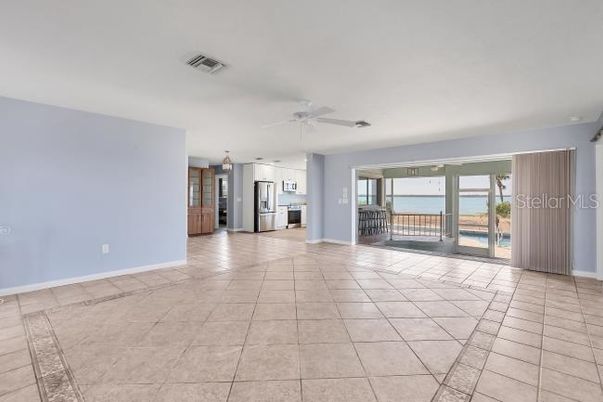Empty room, Interior, Kitchen, Stainless Steel Appliances
