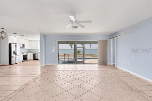 Interior, Kitchen, Recessed Lighting, Stainless Steel Appliances, Water