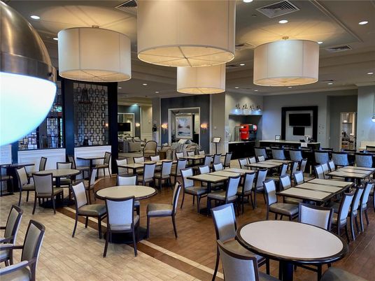 Dining room, Interior, Pendant Lights, Recessed Lighting, Wood Texture Flooring