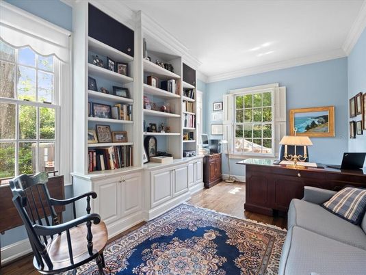 Home Office, Interior, Wood Texture Flooring