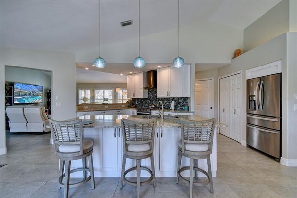 Interior, Kitchen, Pendant Lights, Recessed Lighting, Stainless Steel Appliances
