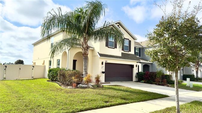 Attached, Backyard, Exterior, Facade, Mediterranean