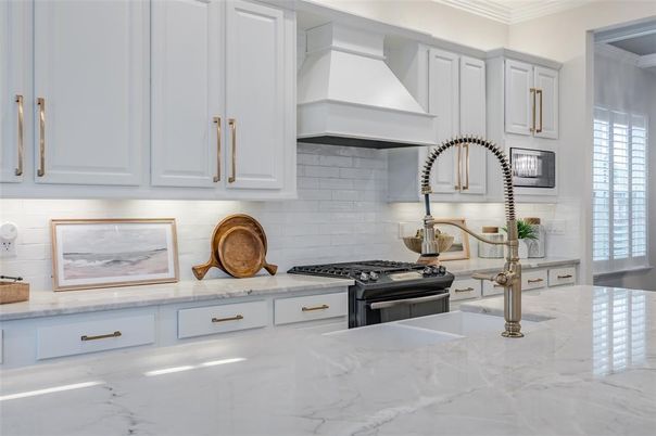 Interior, Kitchen, Marble, Stainless Steel Appliances