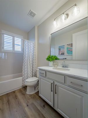 Bathroom, Interior, Wood Texture Flooring