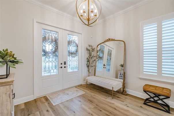 Chandelier, Interior, Pendant Lights, Wood Texture Flooring