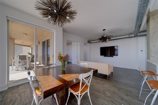 Dining room, Interior, Wood Texture Flooring