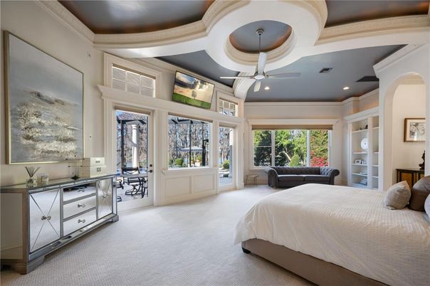 Bedroom, Interior, Recessed Lighting