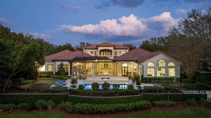 Backyard, Exterior, Facade, Mediterranean