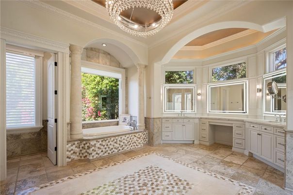 Bathroom, Chandelier, Interior, Pendant Lights, Recessed Lighting