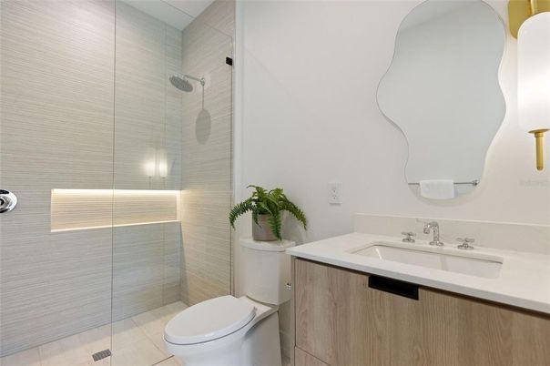 Bathroom, Glass Shower, Interior