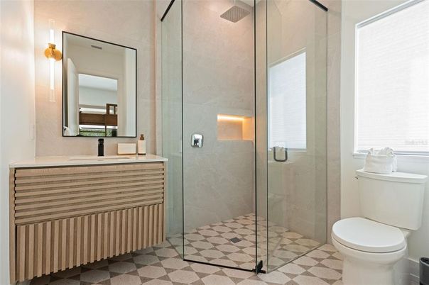 Bathroom, Glass Shower, Interior