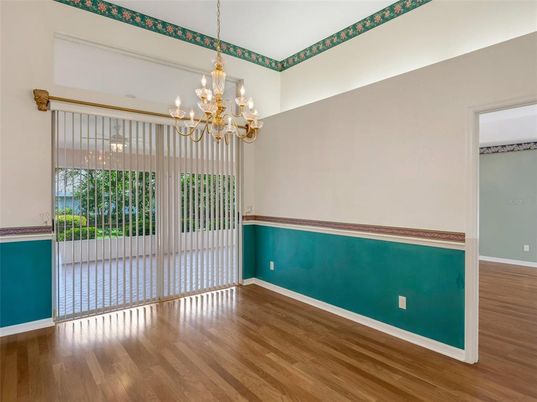 Chandelier, Empty room, Interior, Wood Texture Flooring