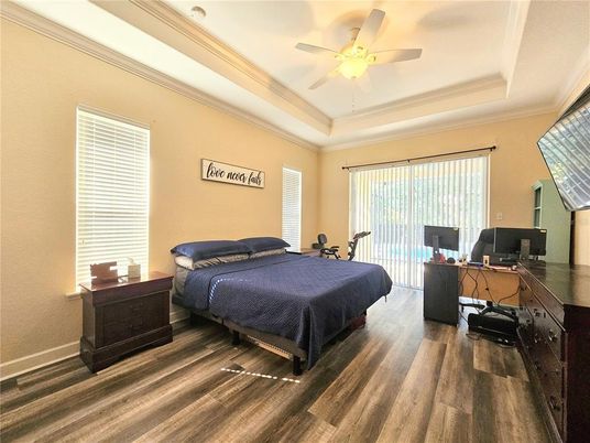 Bedroom, Home Office, Interior, Wood Texture Flooring