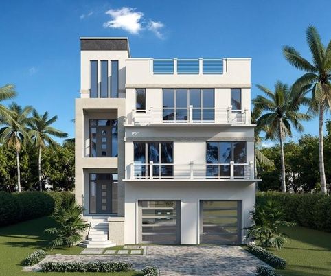 Exterior, Facade, Modern