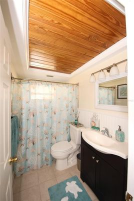 Bathroom, Interior, Wooden Ceilings