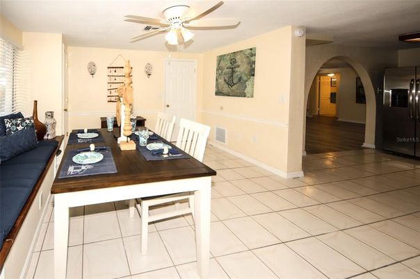 Dining room, Interior, Wood Texture Flooring