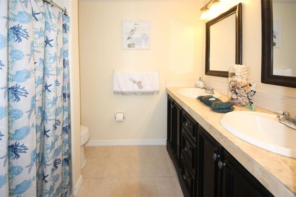 Bathroom, Dual Sink Vanities, Interior, Tile Countertops
