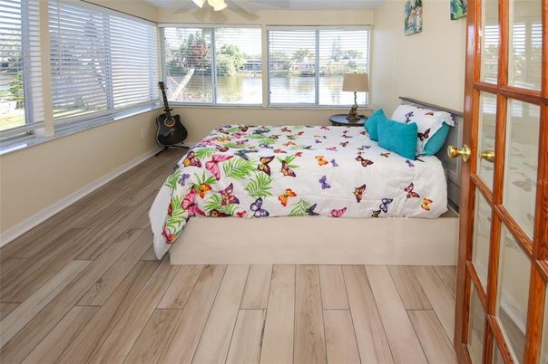 Bedroom, Interior, Water, Wood Texture Flooring