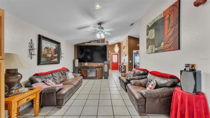 Interior, Living room, Recessed Lighting