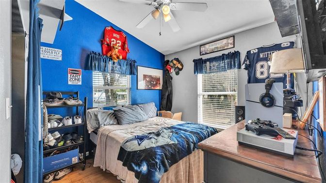Bedroom, Interior, Wood Texture Flooring