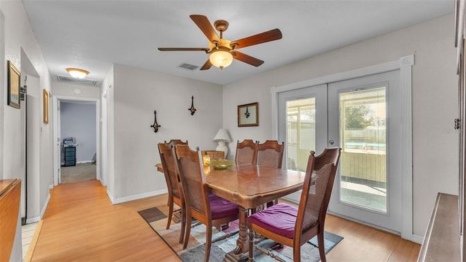 Dining room, Interior, Wood Texture Flooring