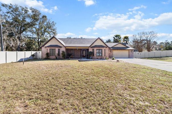Attached, Backyard, Exterior, Facade, Brick Facade, Ranch