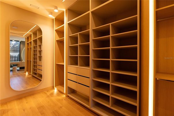 Interior, Walk-in Closets, Wood Texture Flooring
