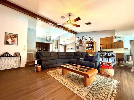 Dining room, Interior, Kitchen, Living room, Wood Texture Flooring