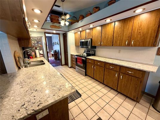 Interior, Kitchen, Recessed Lighting, Stainless Steel Appliances