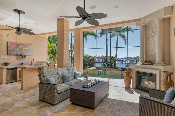 Fireplace, Interior, Pool, Recessed Lighting