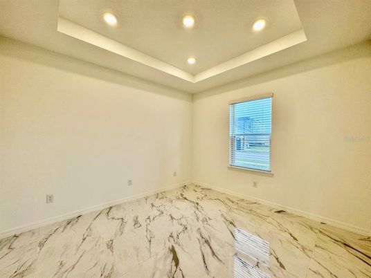 Empty room, Interior, Marble, Recessed Lighting