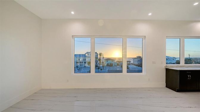 Empty room, Interior, Marble, Recessed Lighting, Water