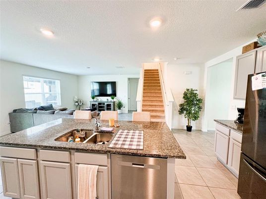 Interior, Kitchen, Living room, Recessed Lighting