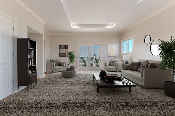 Interior, Living room, Recessed Lighting