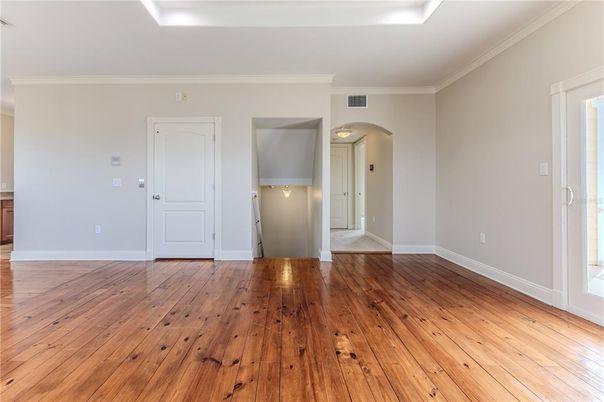 Empty room, Interior, Wood Texture Flooring