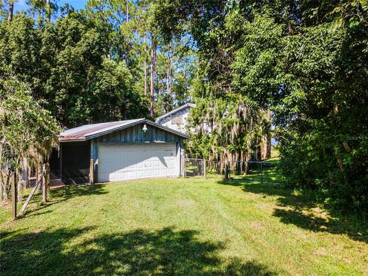 Backyard, Detached Garage, Exterior