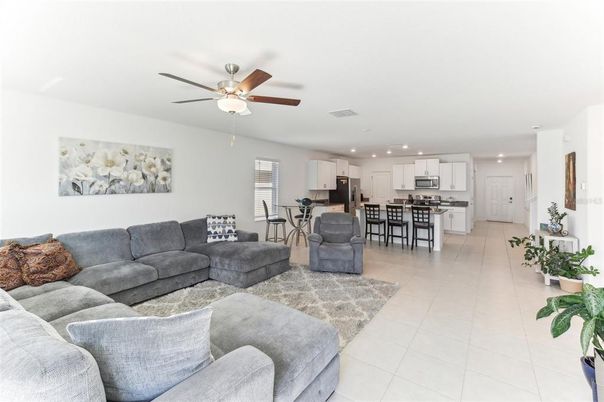 Dining room, Interior, Kitchen, Living room, Recessed Lighting, Stainless Steel Appliances