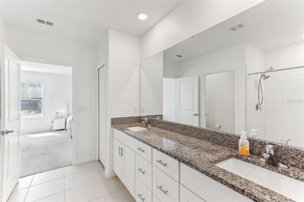 Bathroom, Dual Sink Vanities, Interior, Recessed Lighting