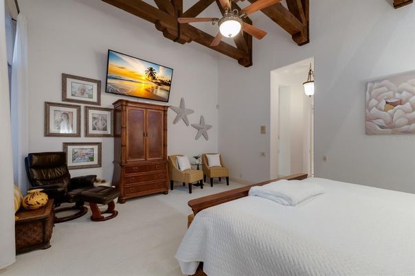 Bedroom, Interior, Wooden Beams
