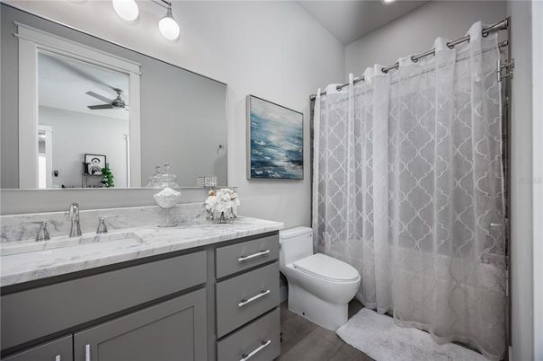 Bathroom, Interior, Wood Texture Flooring