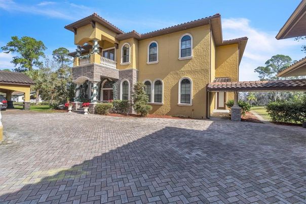 Backyard, Exterior, Facade, Mediterranean