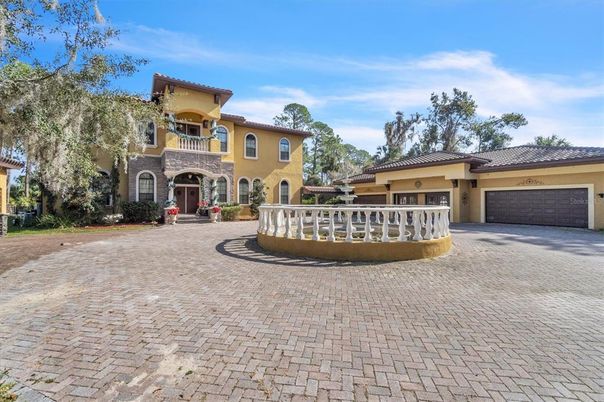 Attached, Backyard, Exterior, Facade, Mediterranean