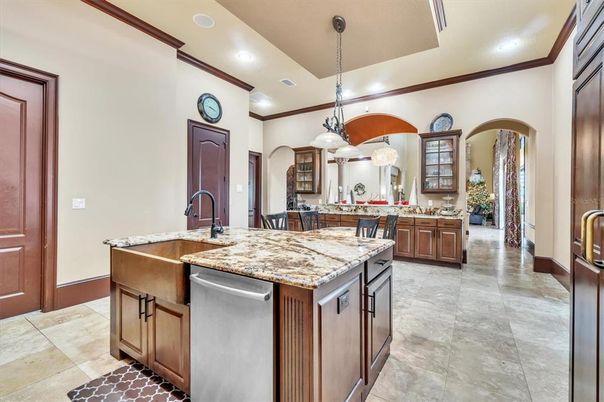 Interior, Kitchen, Pendant Lights, Recessed Lighting, Stainless Steel Appliances