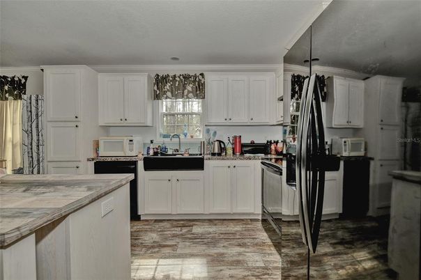Interior, Kitchen, Wood Texture Flooring