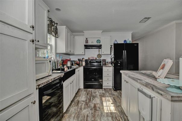 Interior, Kitchen, Wood Texture Flooring