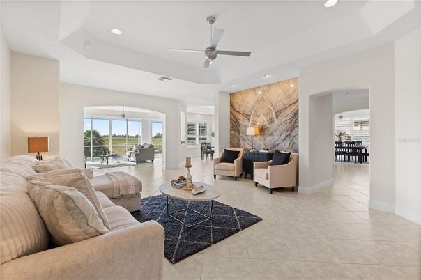Interior, Living room, Recessed Lighting