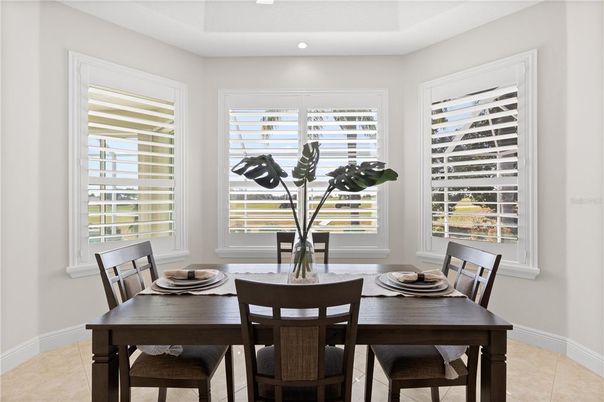 Dining room, Interior, Recessed Lighting