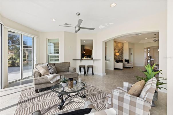 Interior, Living room, Recessed Lighting